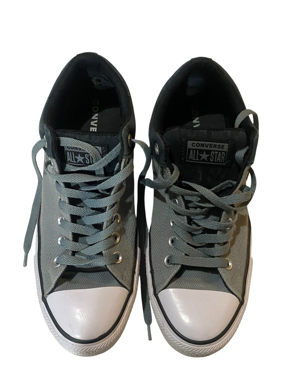 Converse All Star Colorblock Black & Gray Men’s Sneakers Classic Shoes Size 10
